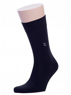 Комплект из 10 пар черных мужских носков из хлопка премиум класса "RuSocks" M-196